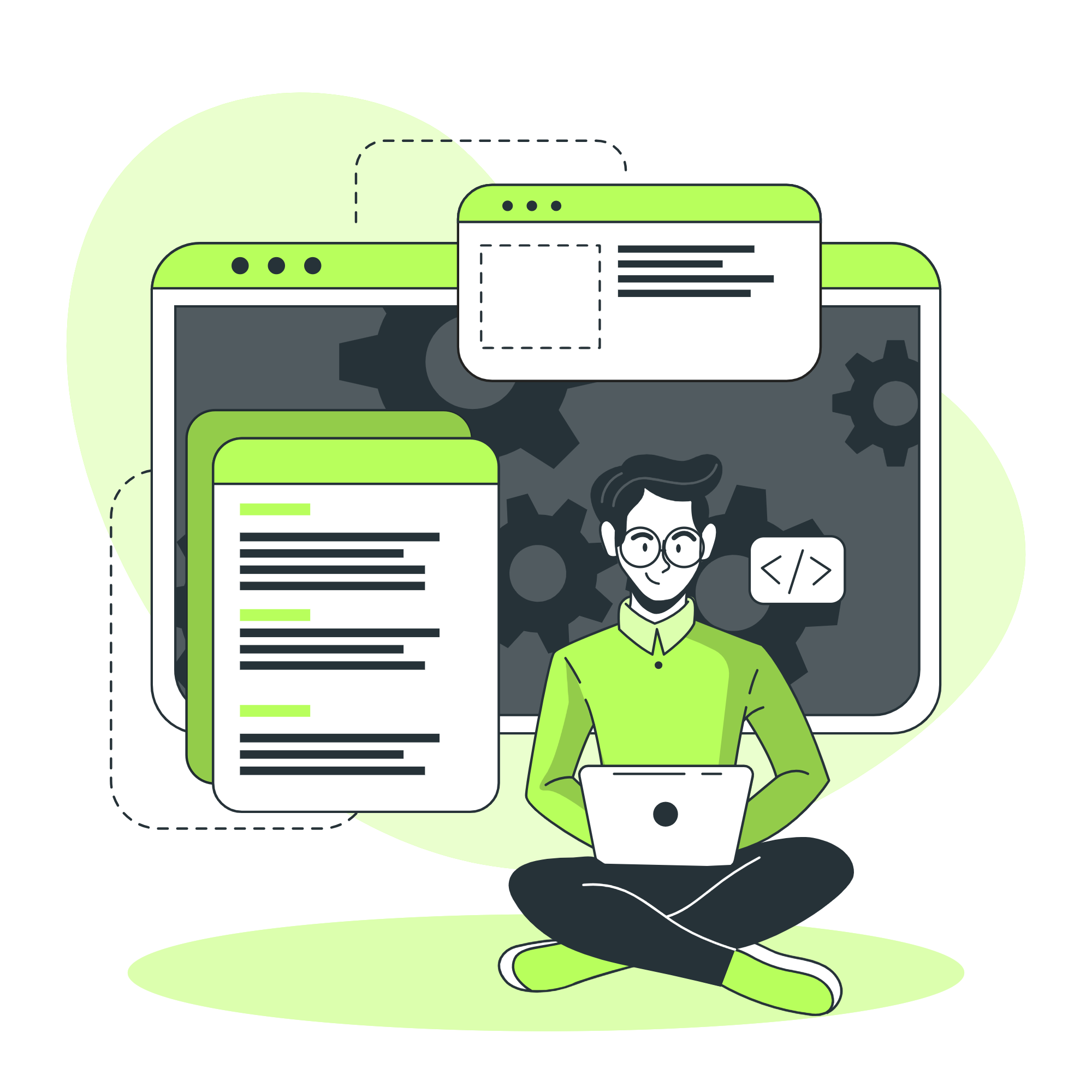 Our Work Process Illustration